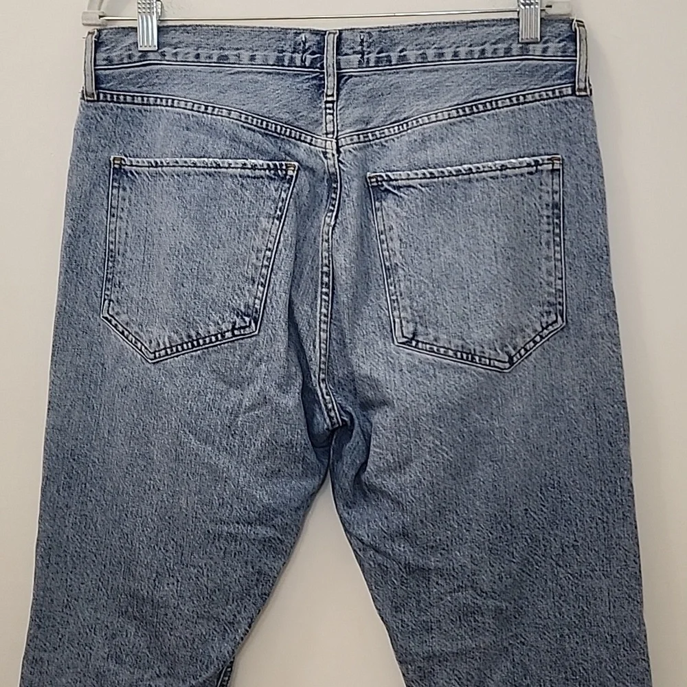 AGOLDE 100% Organic Cotton Jamie High Rise Jeans Distressed Button Fly Sz 29 - Picture 12 of 16